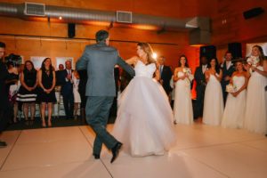 First dance photo at wedding at the Ocean Institute by Orange County Beach Weddings