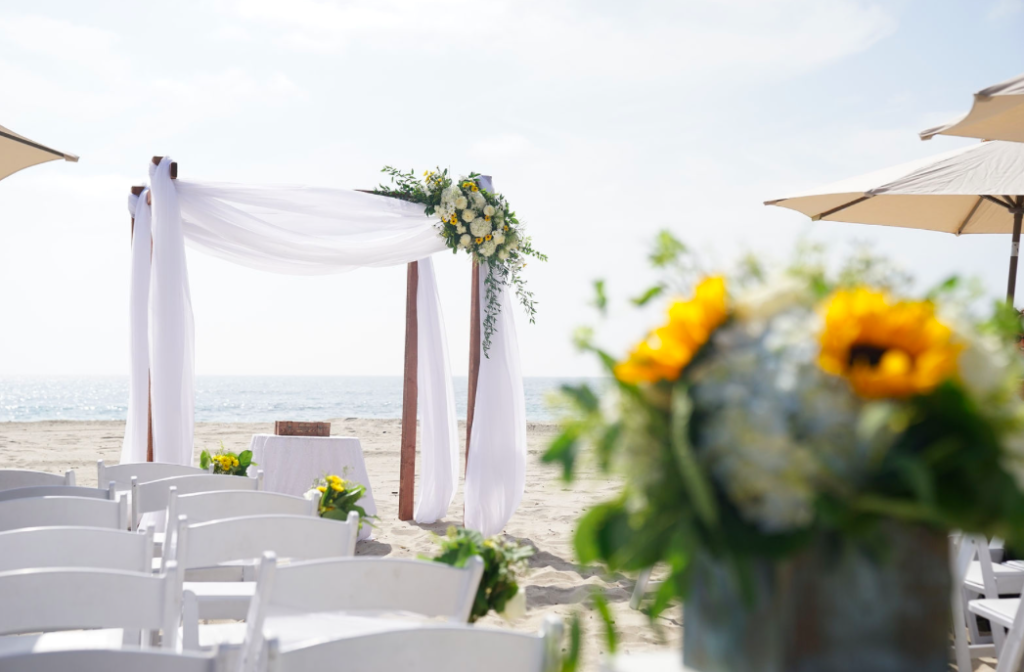 White Beach Wedding Ceremony_