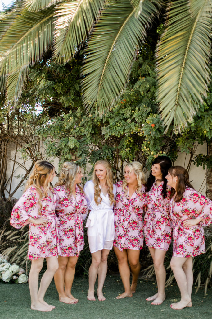 Bride and Bridesmaids in San Clemente