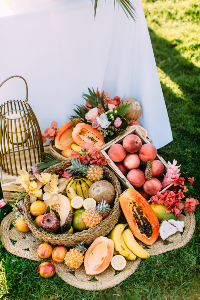 Wedding with Tropical Fruits