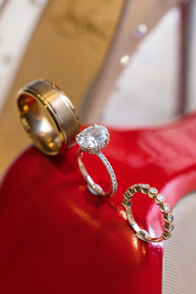 Detail shots of the wedding rings